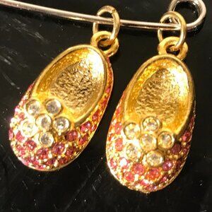 Firenza Baby Shoes 2 Shoe Charm Vtg Deadstock NWT Pink Girl Mothers day Gift